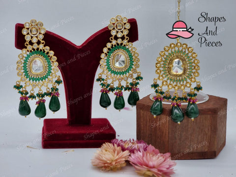 Nayab Earrings and Tikka - Shapes and Pieces