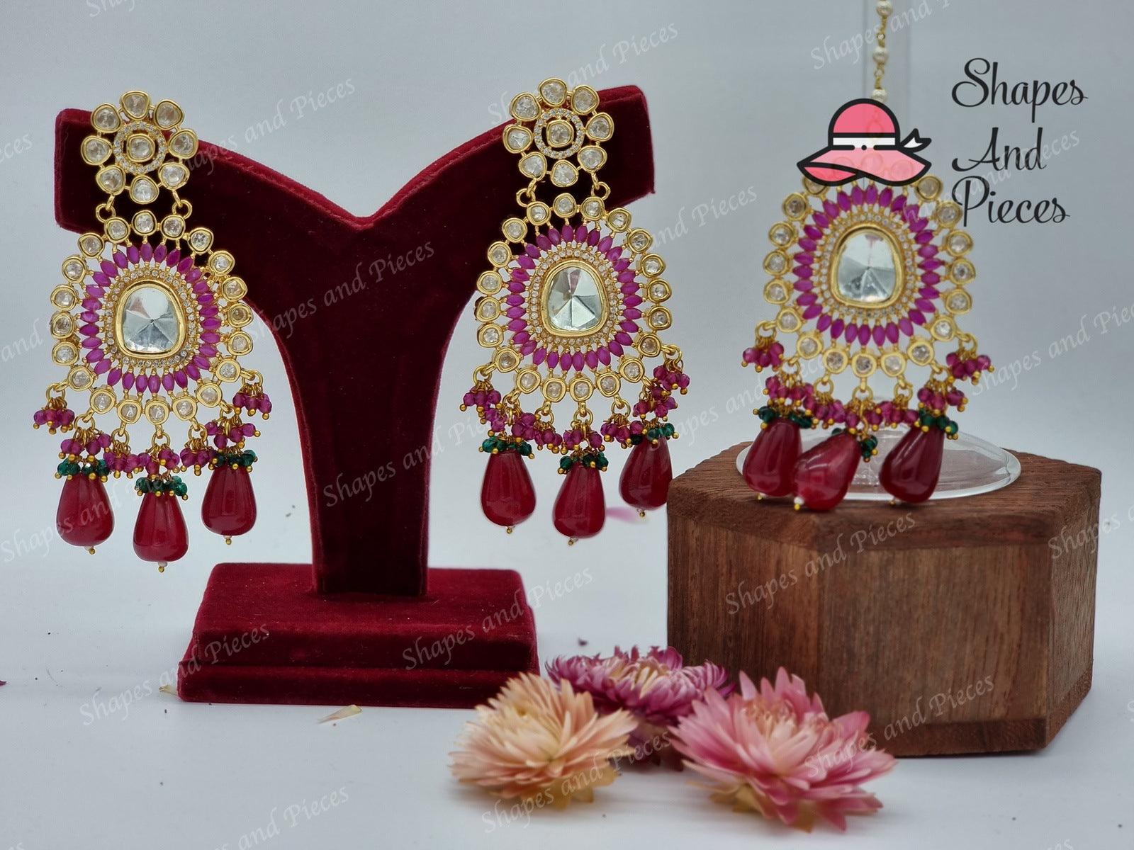 Nayab Earrings and Tikka - Shapes and Pieces