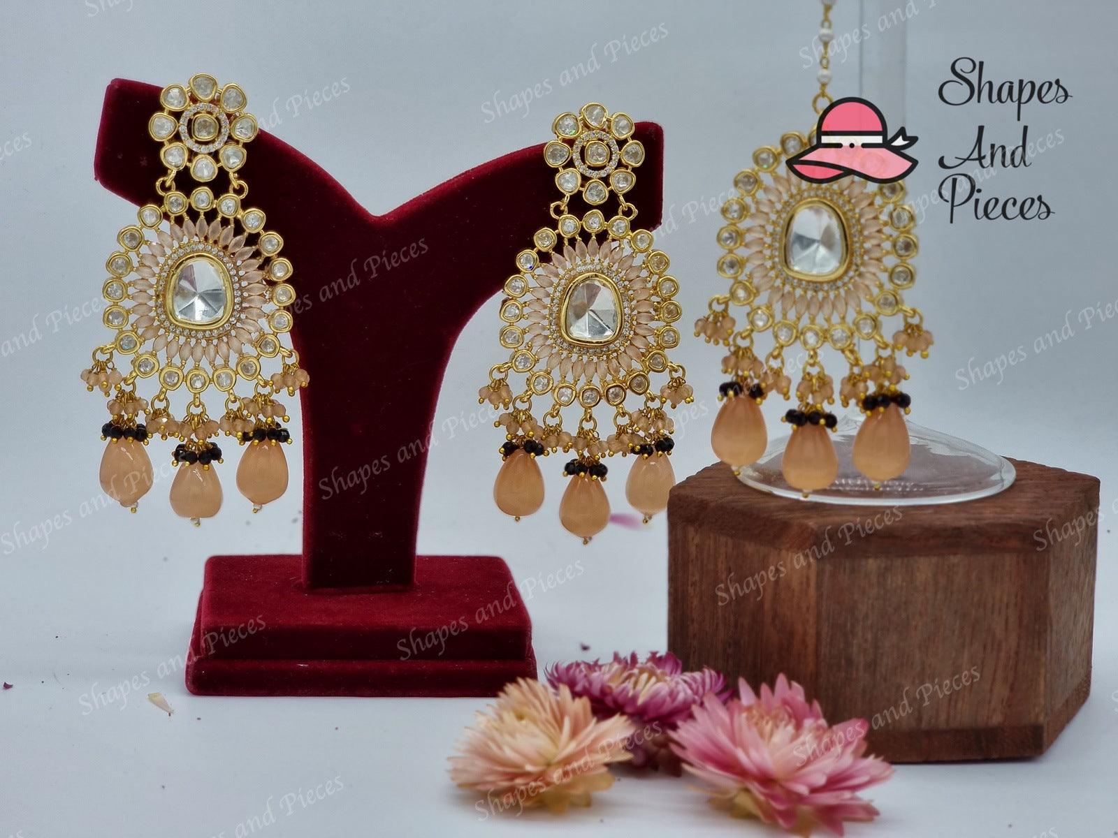 Nayab Earrings and Tikka - Shapes and Pieces