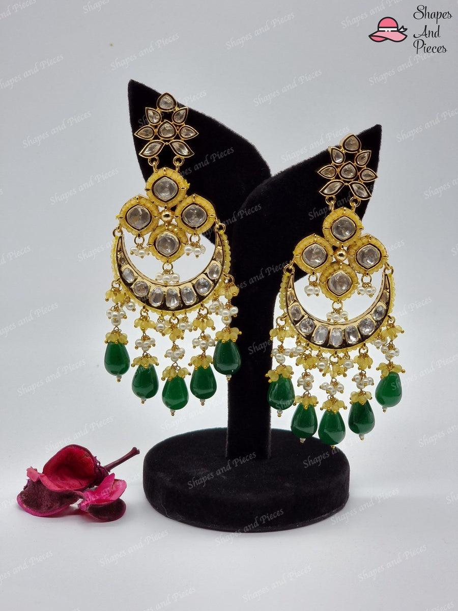 Nida Kundan Earrings - Shapes and Pieces