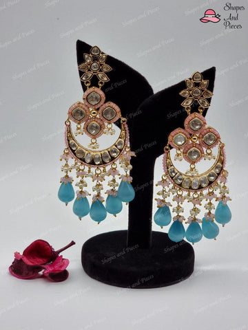 Nida Kundan Earrings - Shapes and Pieces