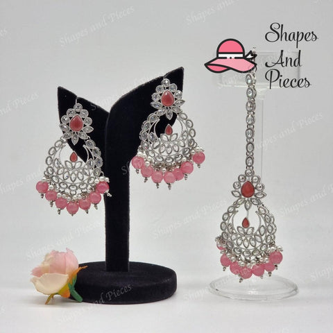 Noori Earrings and Tikka Set - Shapes and Pieces