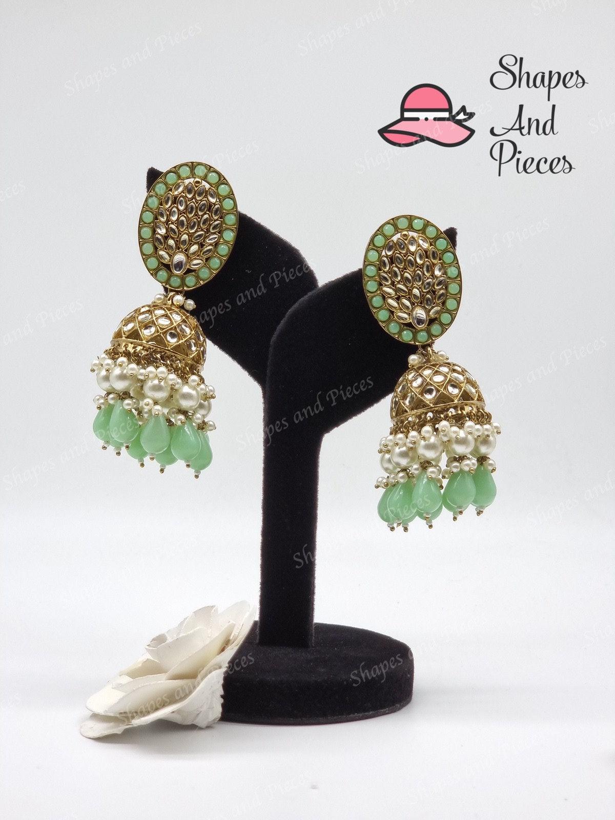 Oval Style Jhumki - Oval Style Jhumki - undefined - Shapes and Pieces