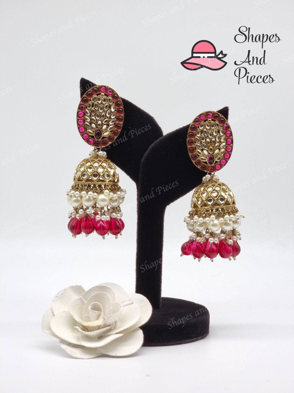 Oval Style Jhumki - Oval Style Jhumki - undefined - Shapes and Pieces