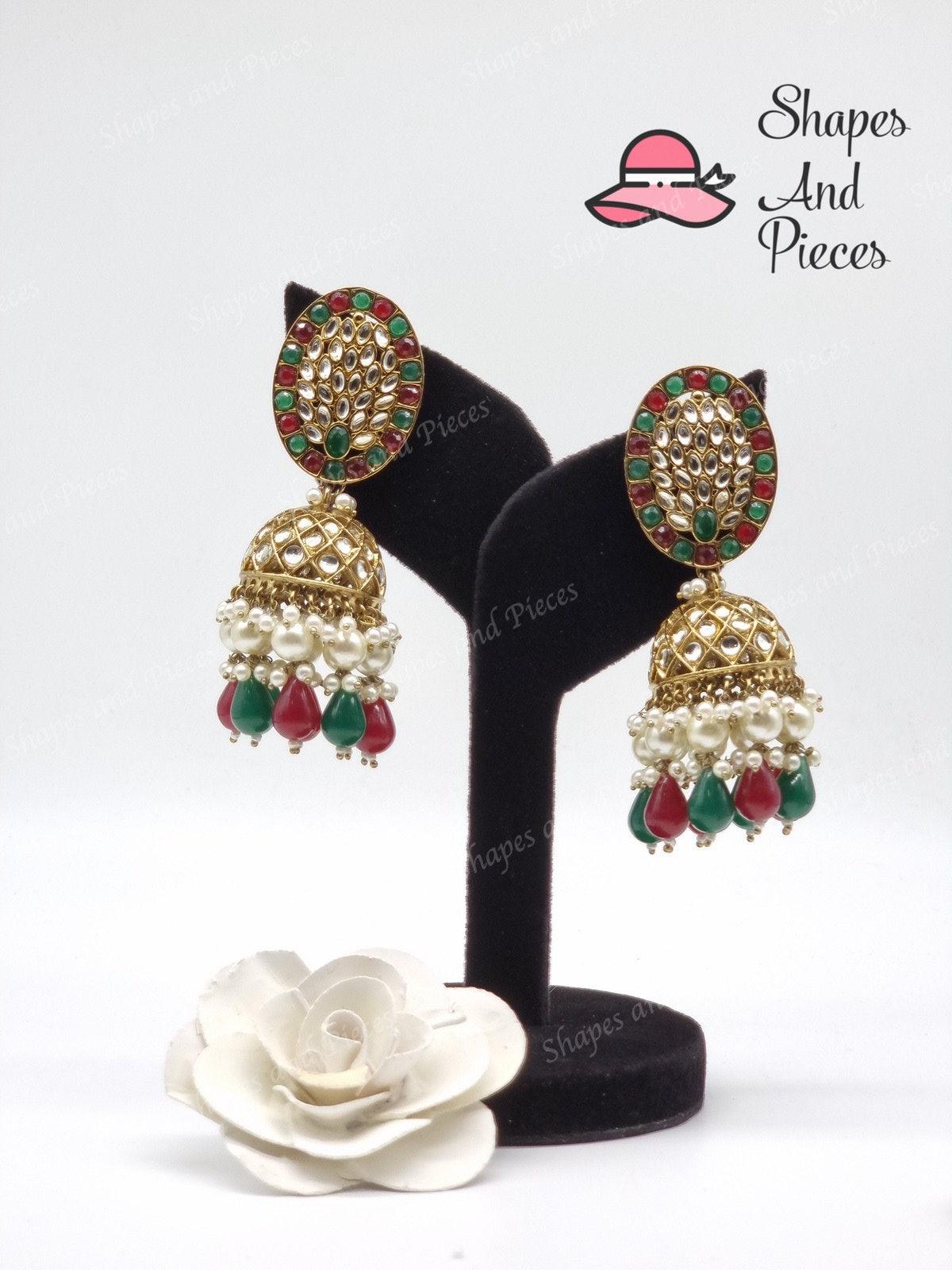 Oval Style Jhumki - Shapes and Pieces