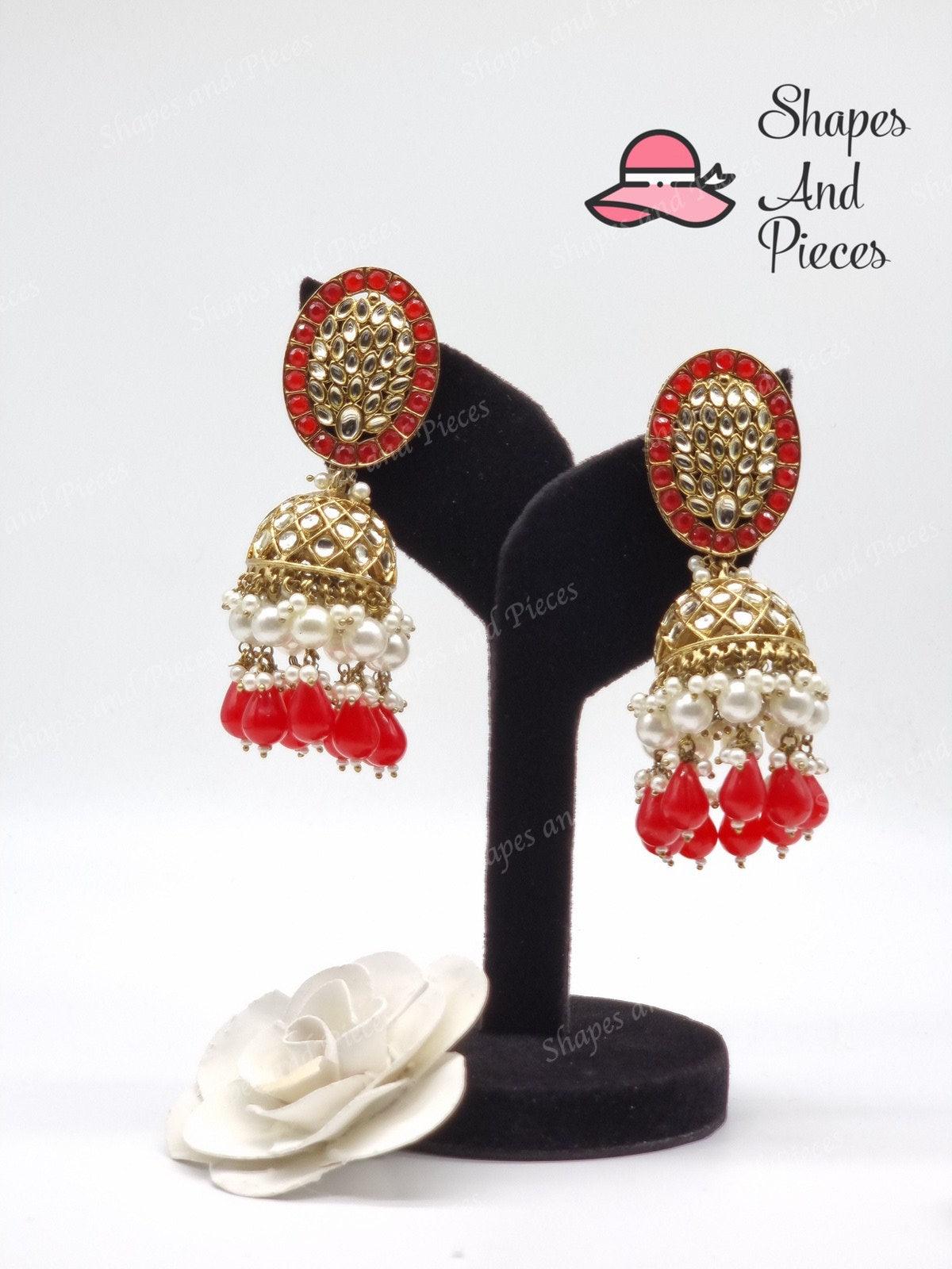 Oval Style Jhumki - Shapes and Pieces