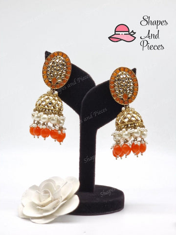 Oval Style Jhumki - Oval Style Jhumki - undefined - Shapes and Pieces