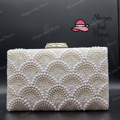 Pearl Cloud Clutch Bag - Shapes and Pieces