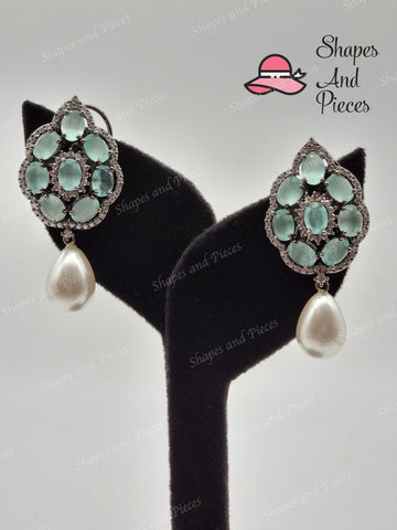 Pearl Drop Studs - Shapes and Pieces