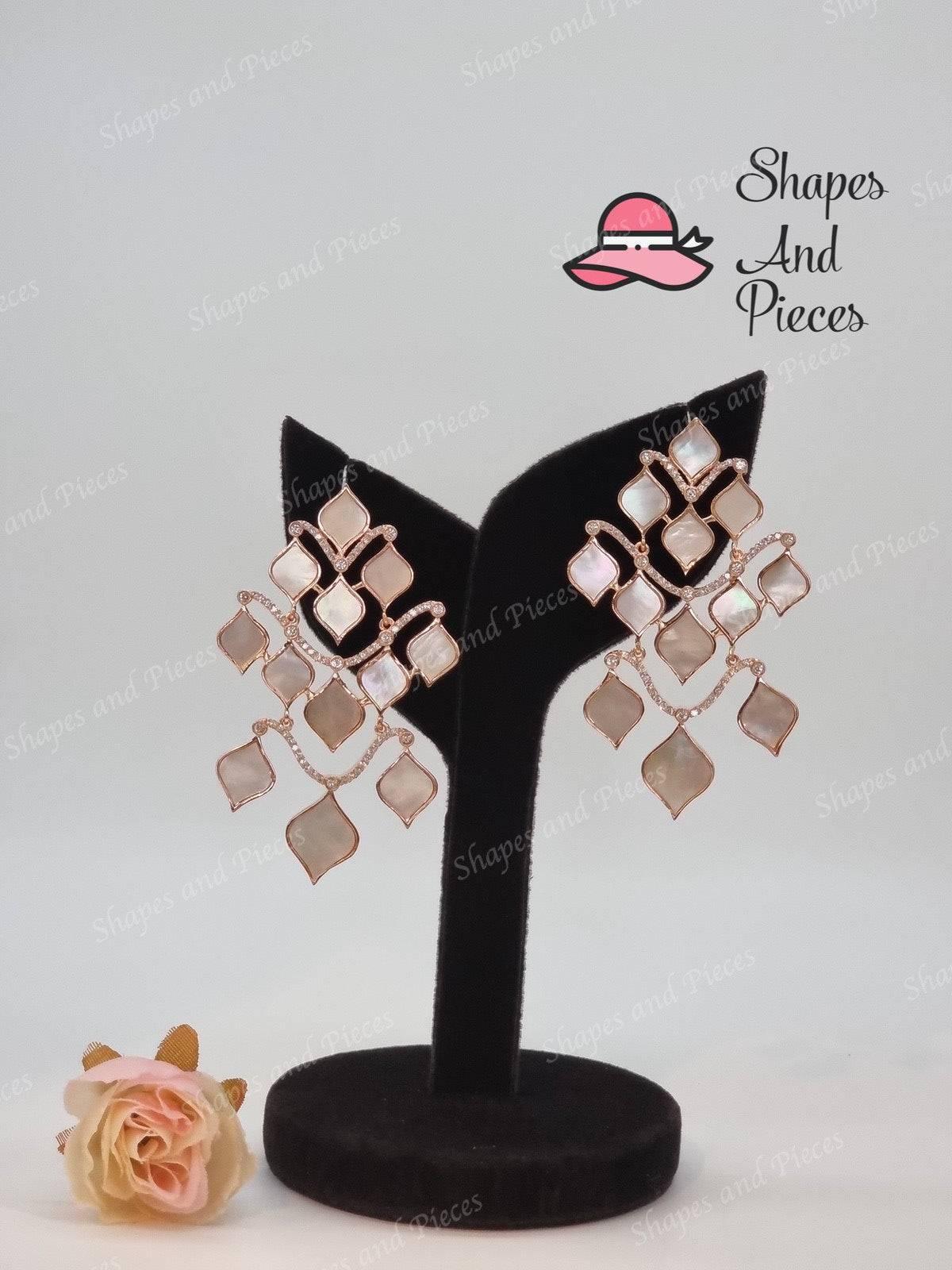 Pearl Tree Earrings - Shapes and Pieces