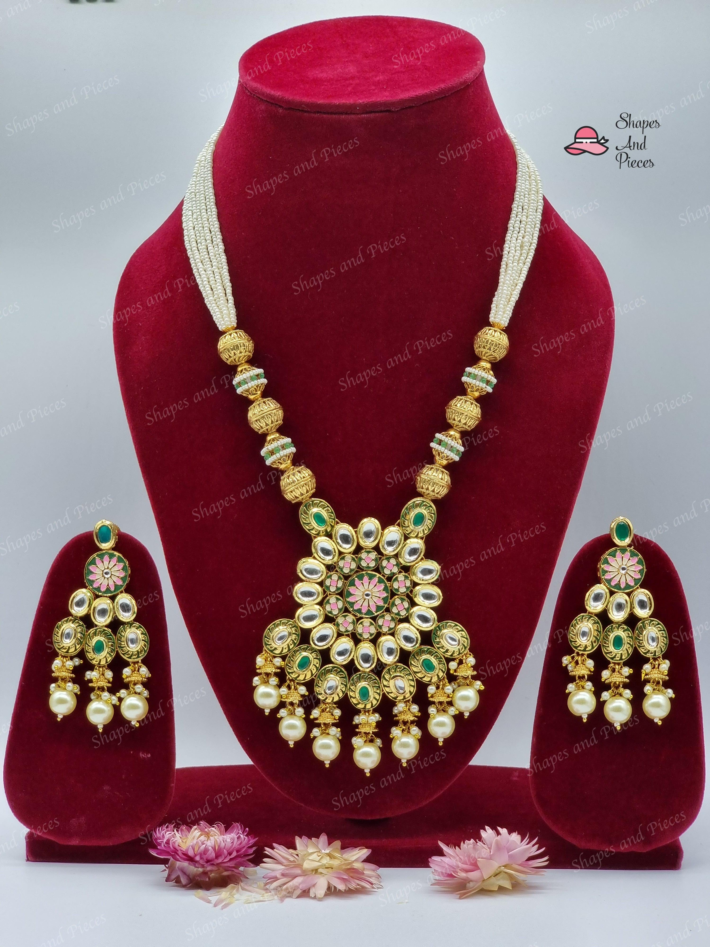 Puja Necklace Set - Shapes and Pieces