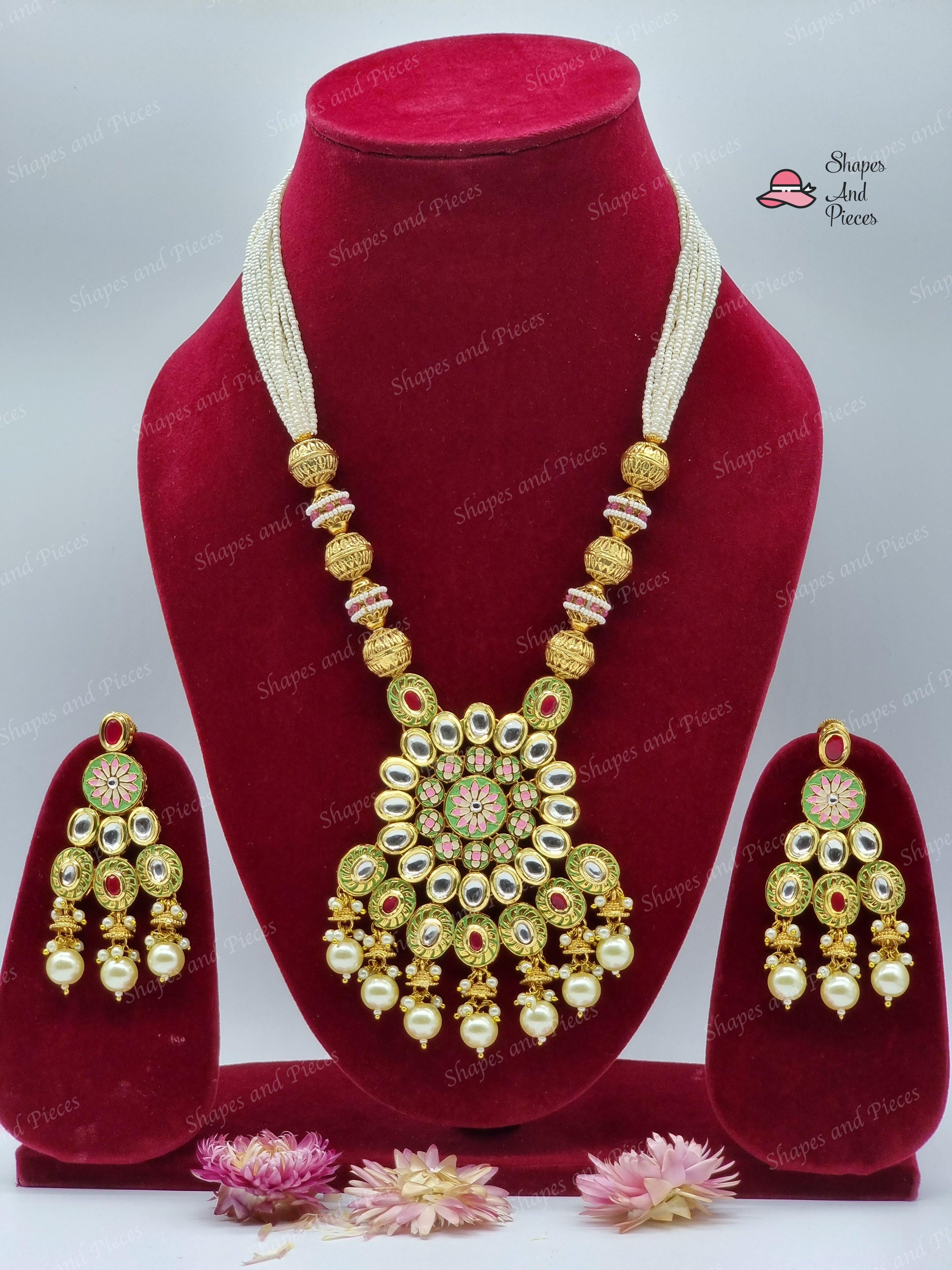 Puja Necklace Set - Shapes and Pieces