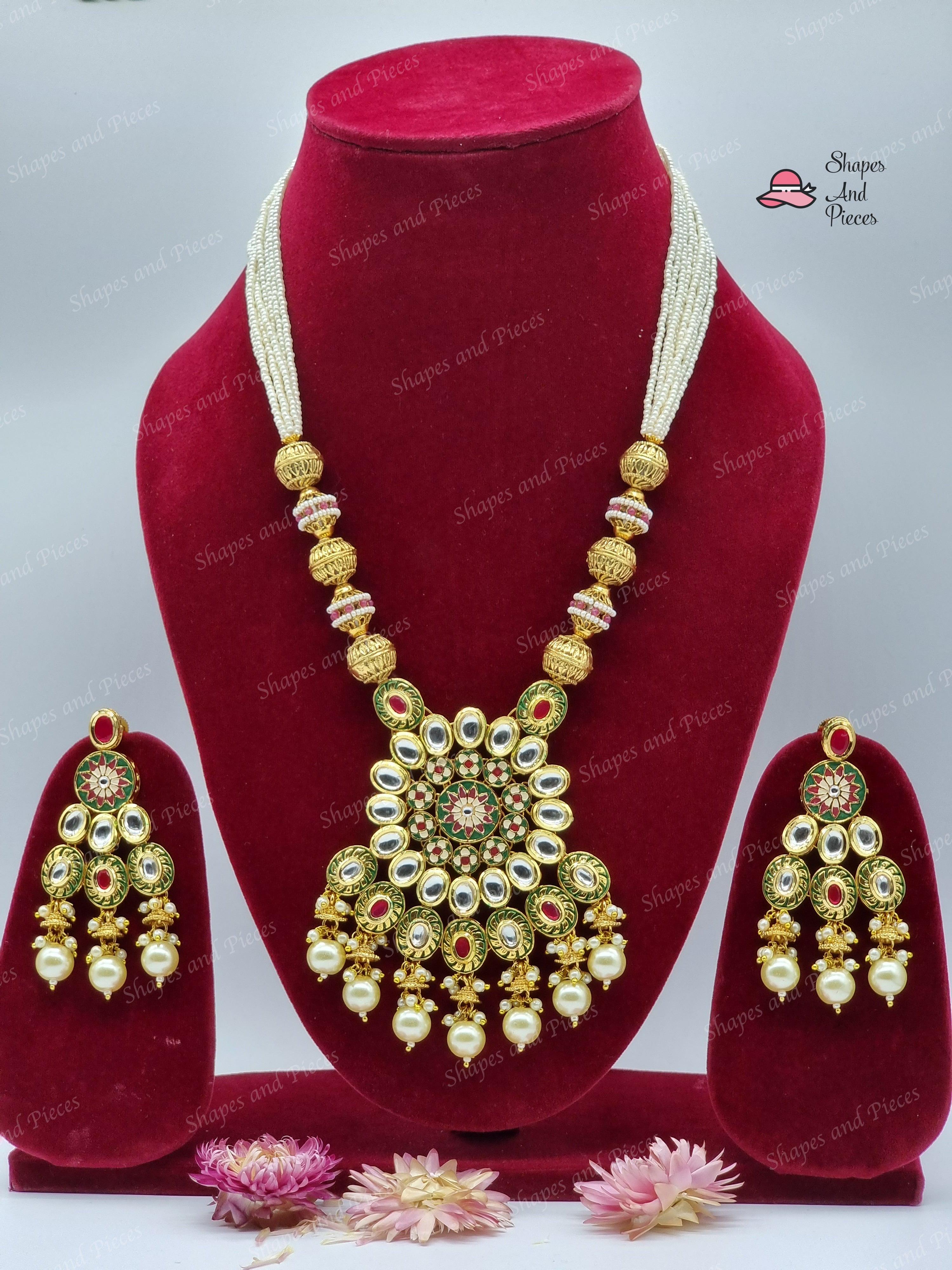 Puja Necklace Set - Shapes and Pieces