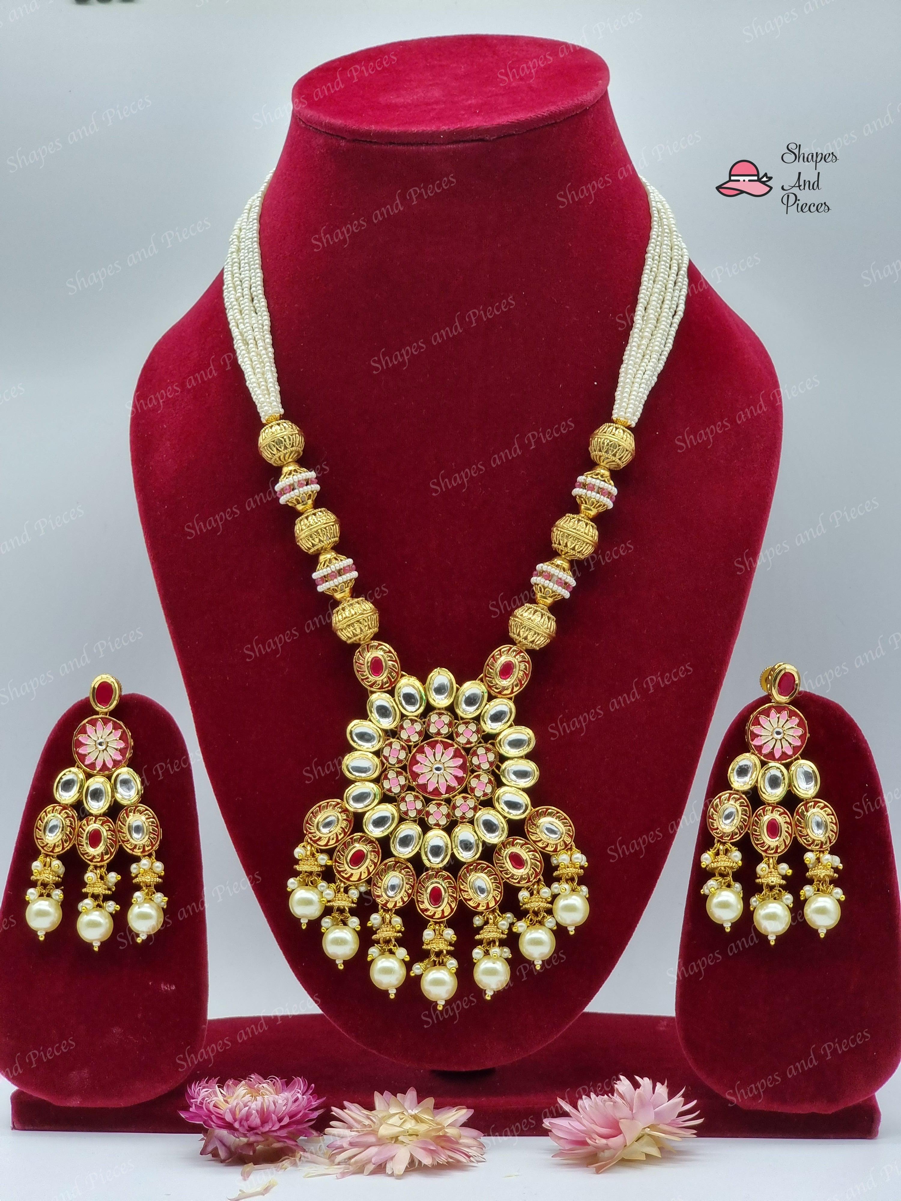 Puja Necklace Set - Shapes and Pieces