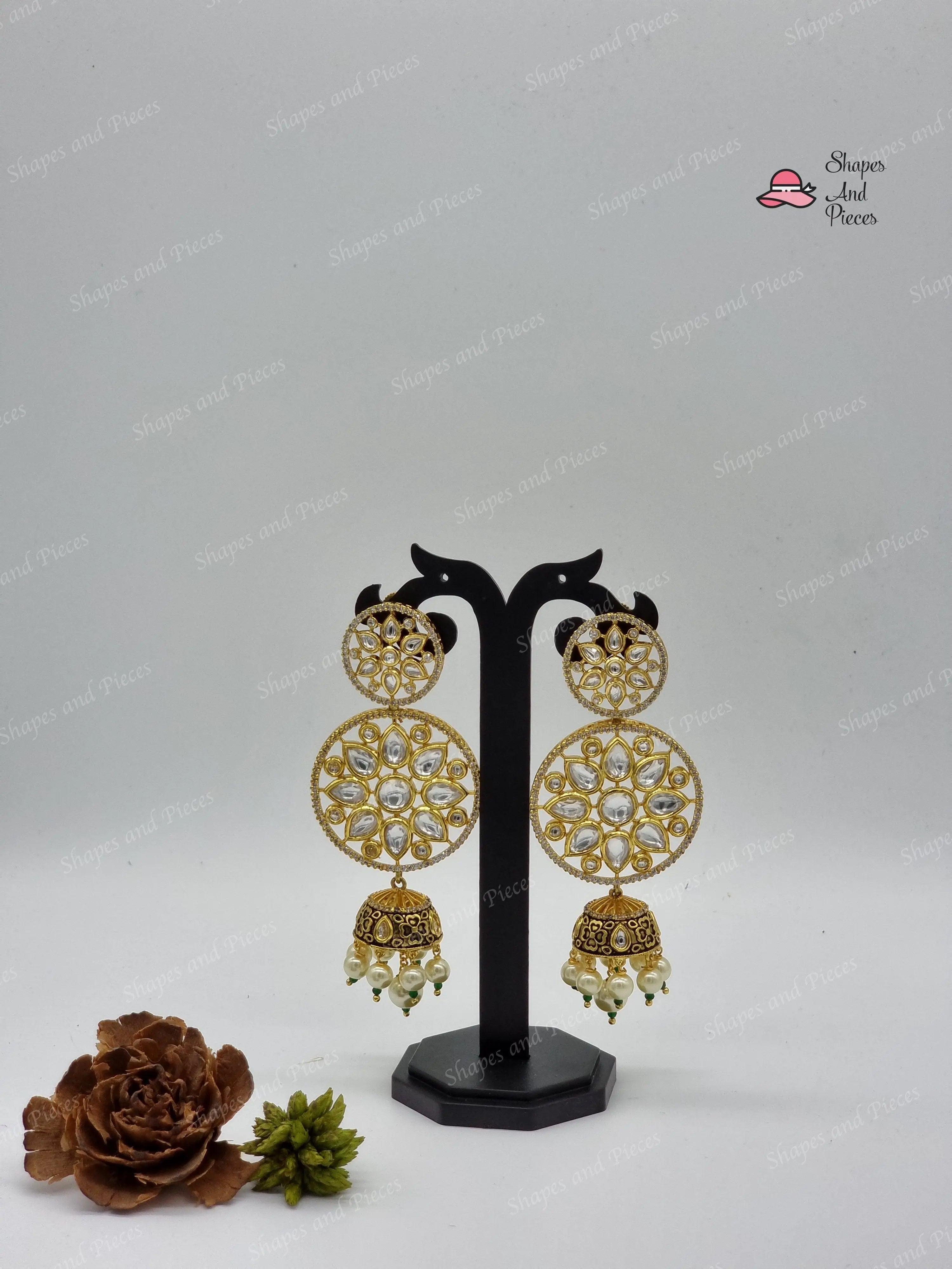 Raafi Kundan Earrings - Shapes and Pieces