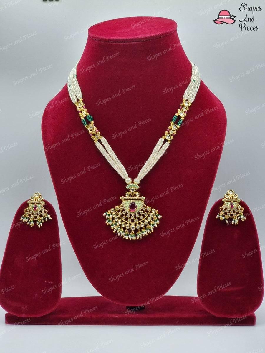 Raziya Kundan Set - Shapes and Pieces