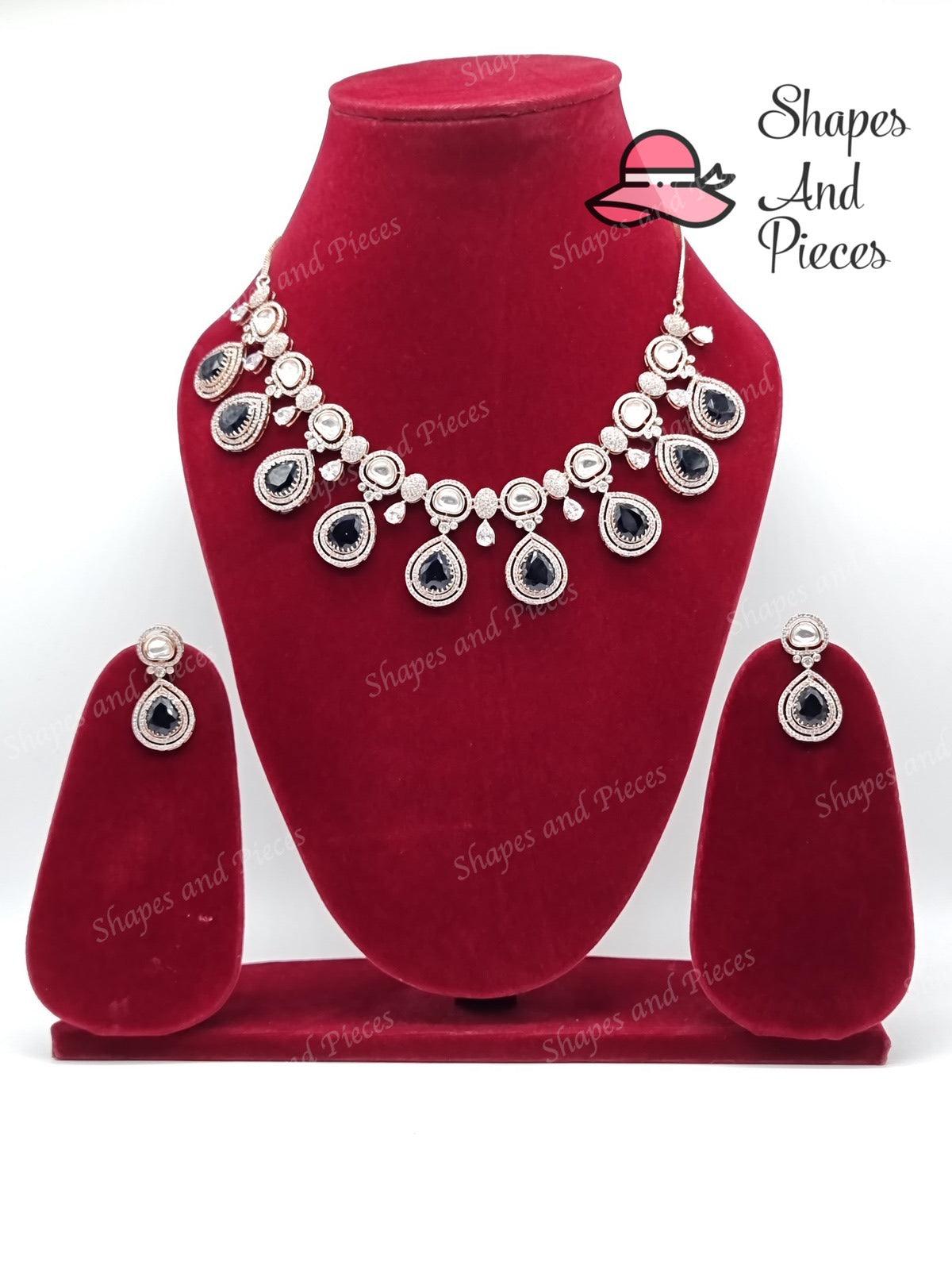 Regal Drop Necklace Set - Shapes and Pieces