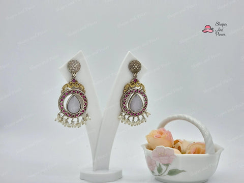 Ruby Earrings - Shapes and Pieces