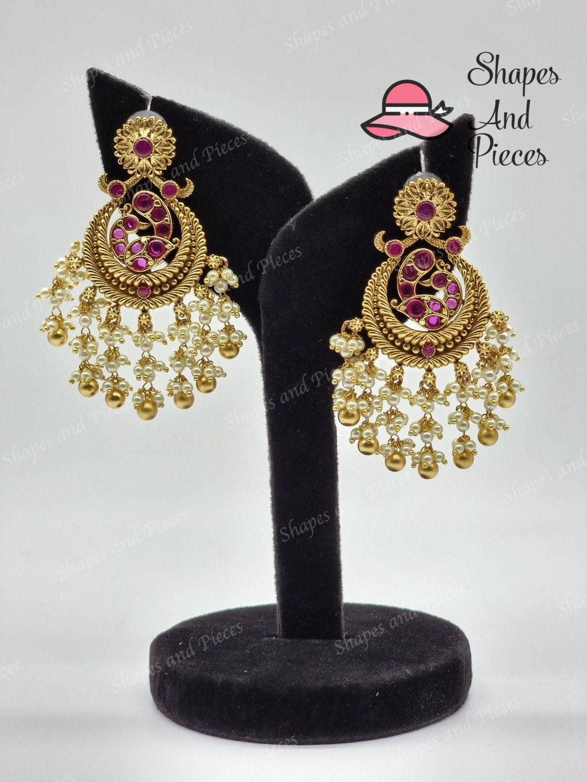 Ruby Morni Earrings - Shapes and Pieces