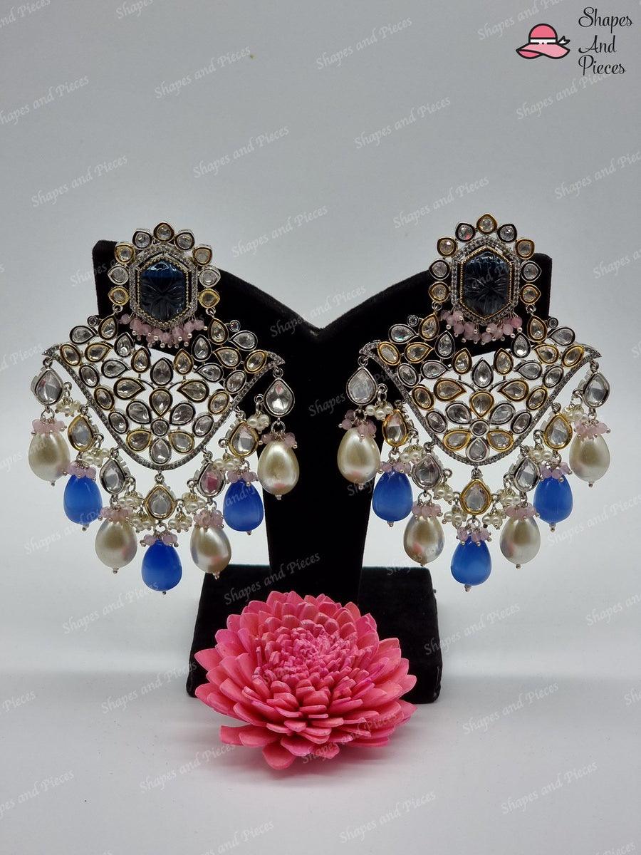 Siya Kundan Earrings - Shapes and Pieces