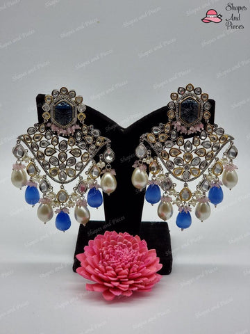 Siya Kundan Earrings - Shapes and Pieces