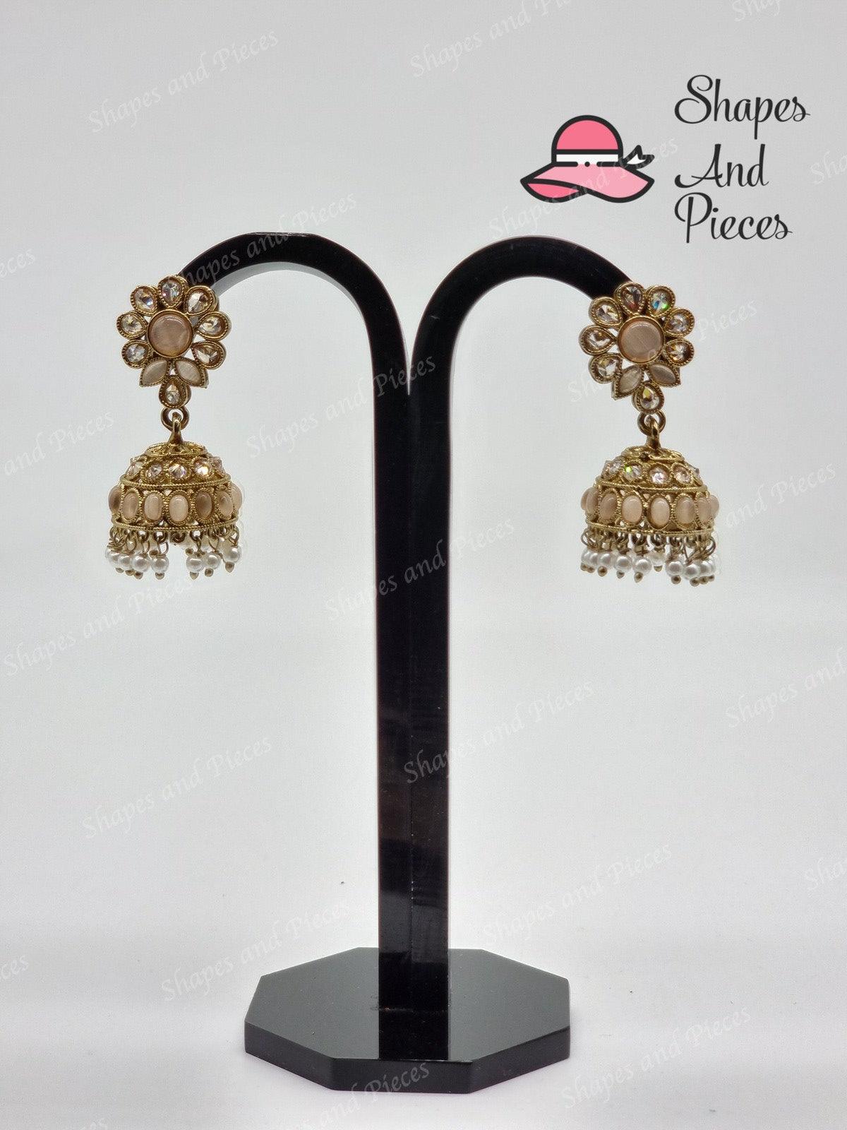 Small Razia Jhumki - Shapes and Pieces