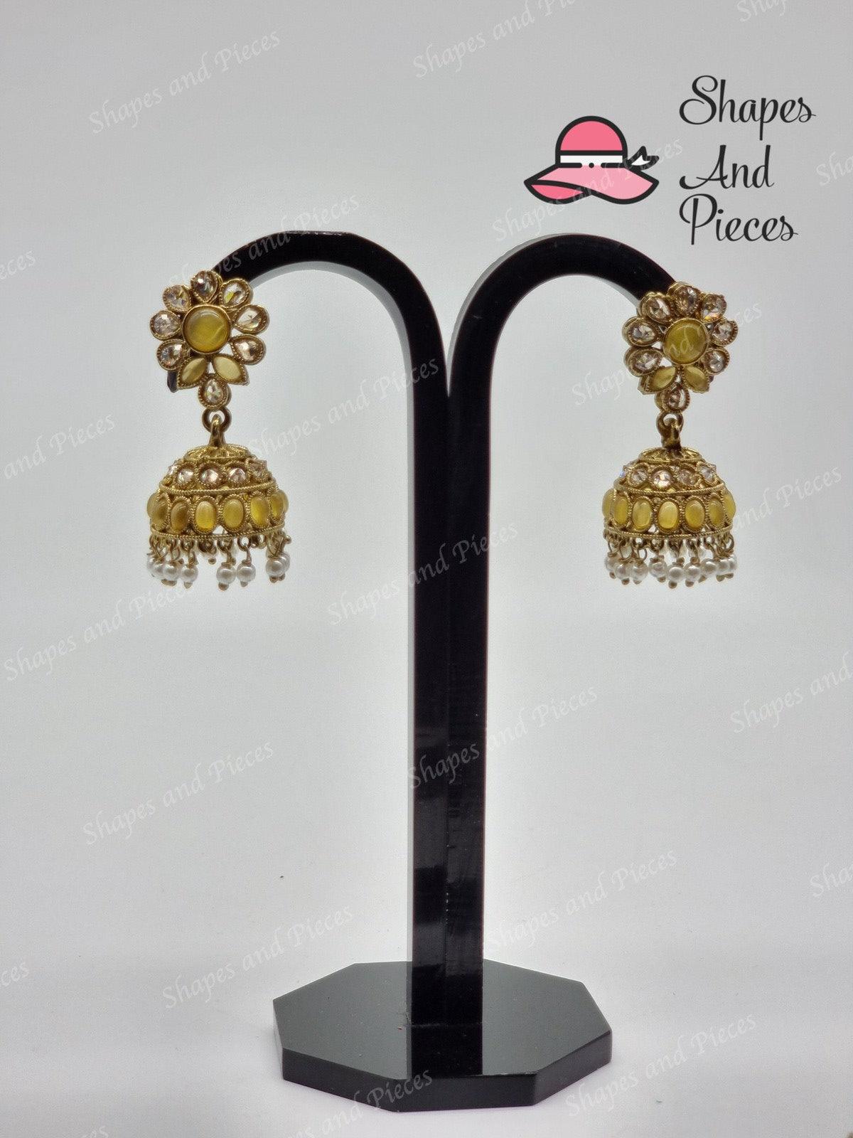 Small Razia Jhumki - Shapes and Pieces