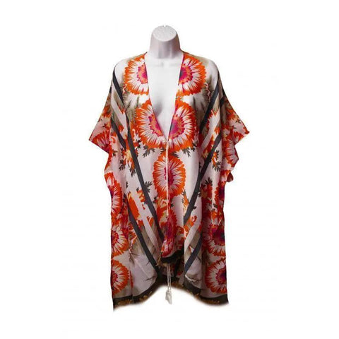 Soft Printed Pareo Sarong Dress with Sunflower Pattern - Shapes and Pieces