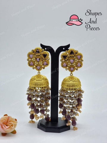 Star Tassel Jhumka - Shapes and Pieces