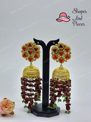 Star Tassel Jhumka - Shapes and Pieces