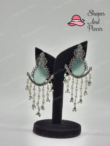 Stone Curtain Earrings - Shapes and Pieces