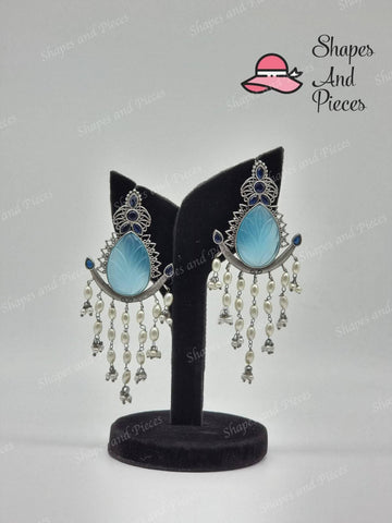 Stone Curtain Earrings - Shapes and Pieces