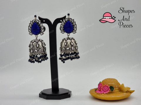 Stone Stud Jhumka - Shapes and Pieces