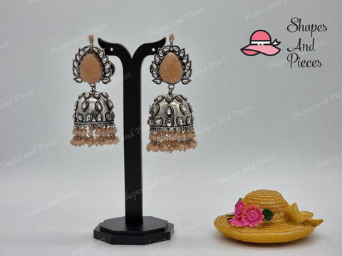 Stone Stud Jhumka - Shapes and Pieces