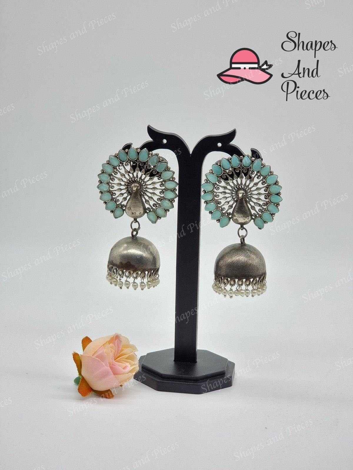 Swan Antique Jhumka - Shapes and Pieces