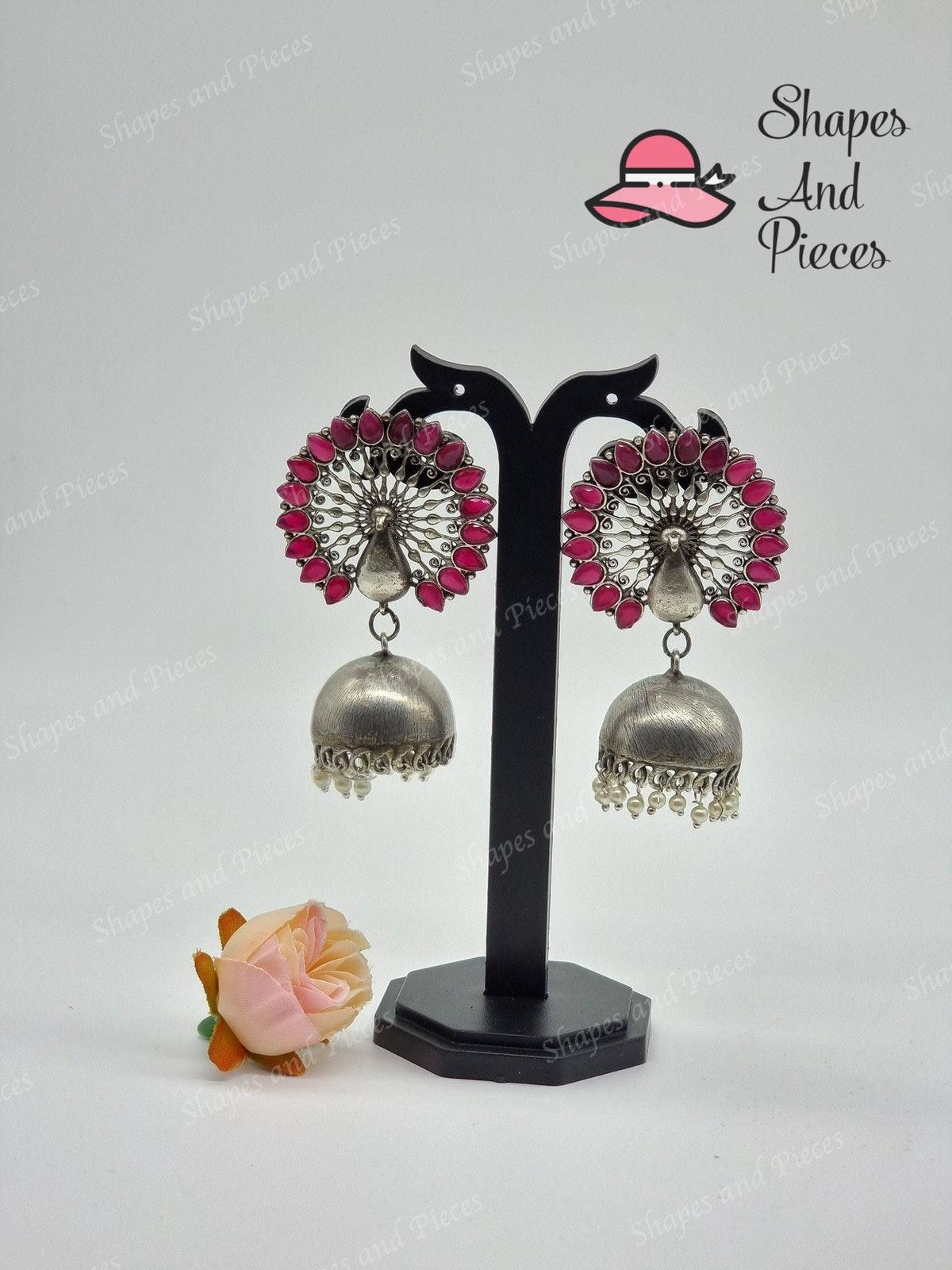 Swan Antique Jhumka - Shapes and Pieces