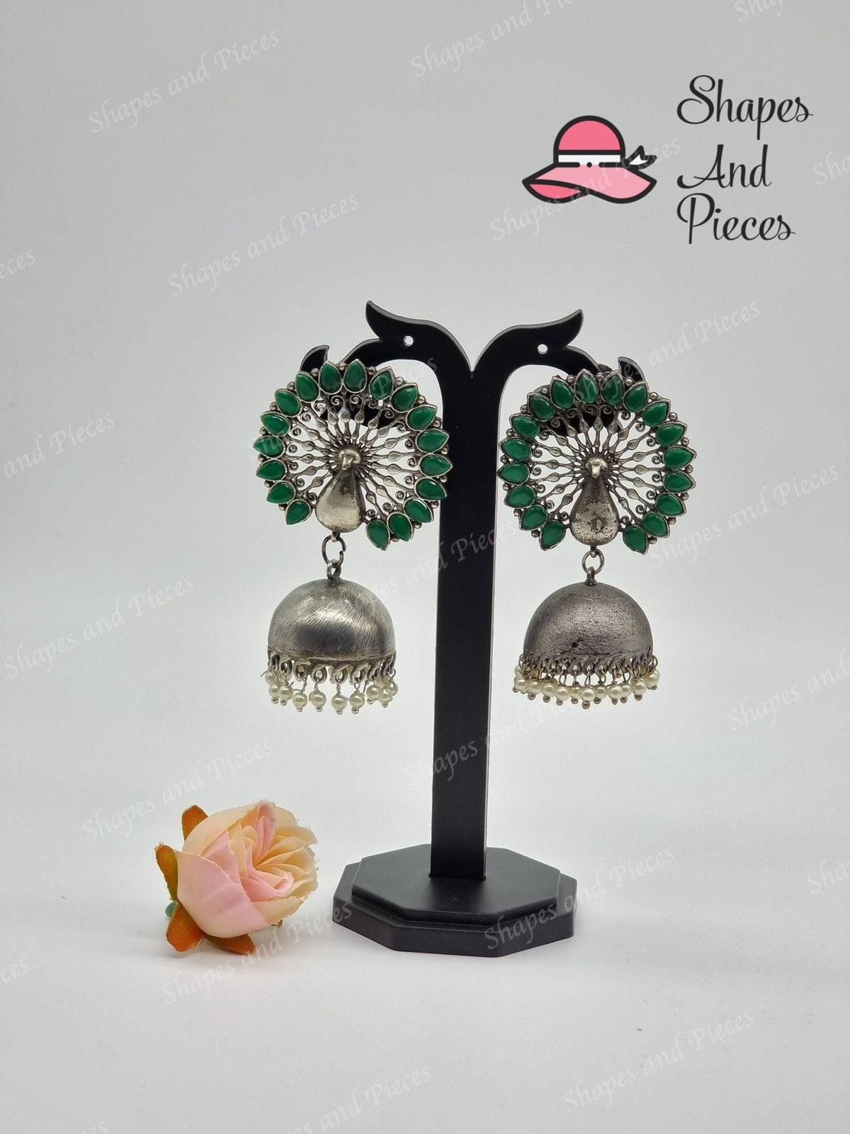 Swan Antique Jhumka - Shapes and Pieces