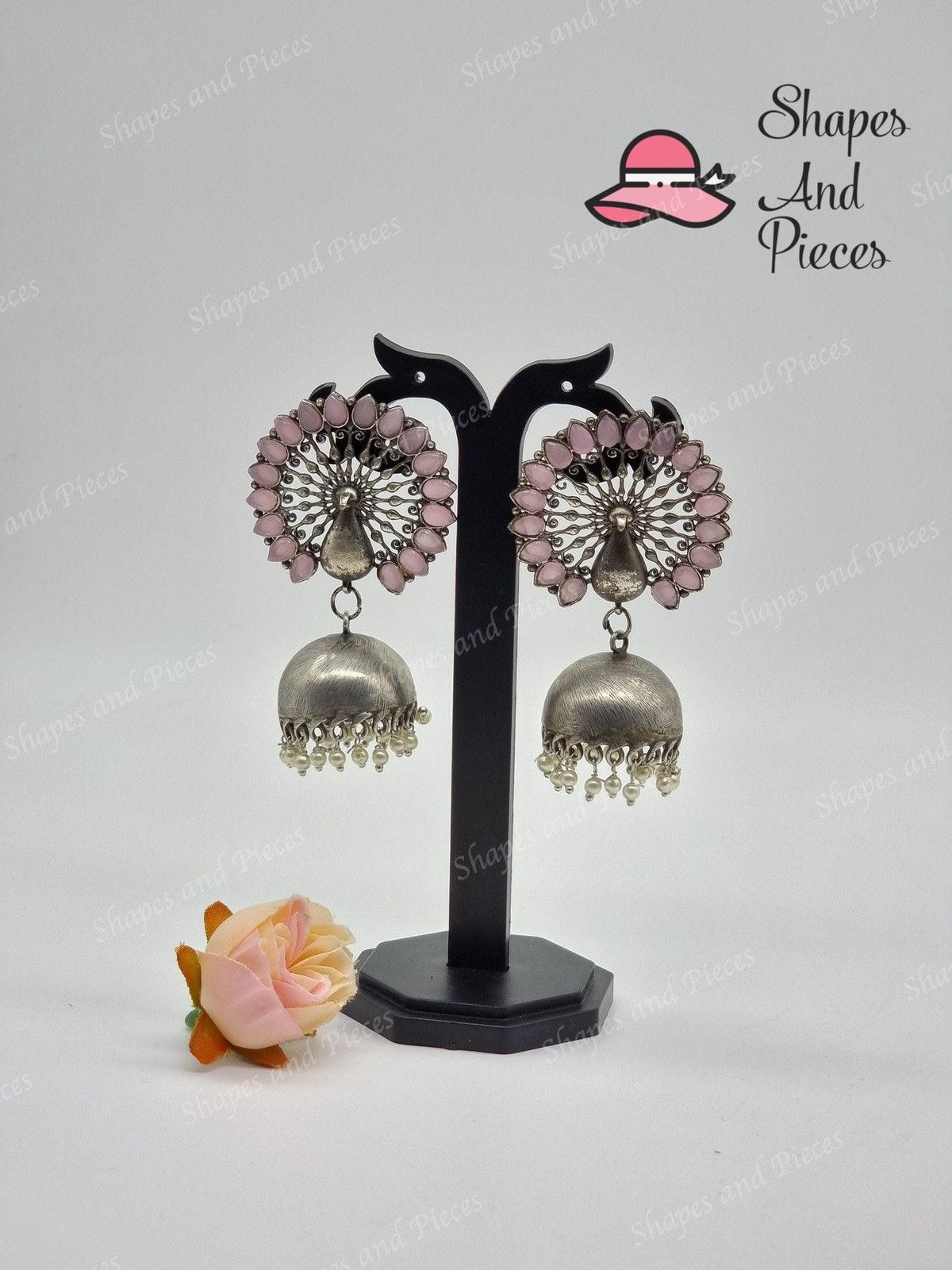 Swan Antique Jhumka - Shapes and Pieces