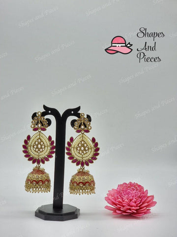 Swan Jhumki - Shapes and Pieces