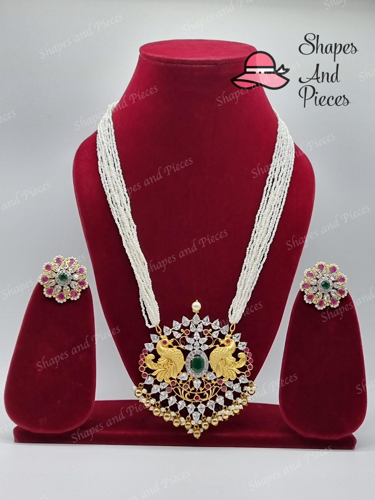 Swarna Necklace Set - Shapes and Pieces