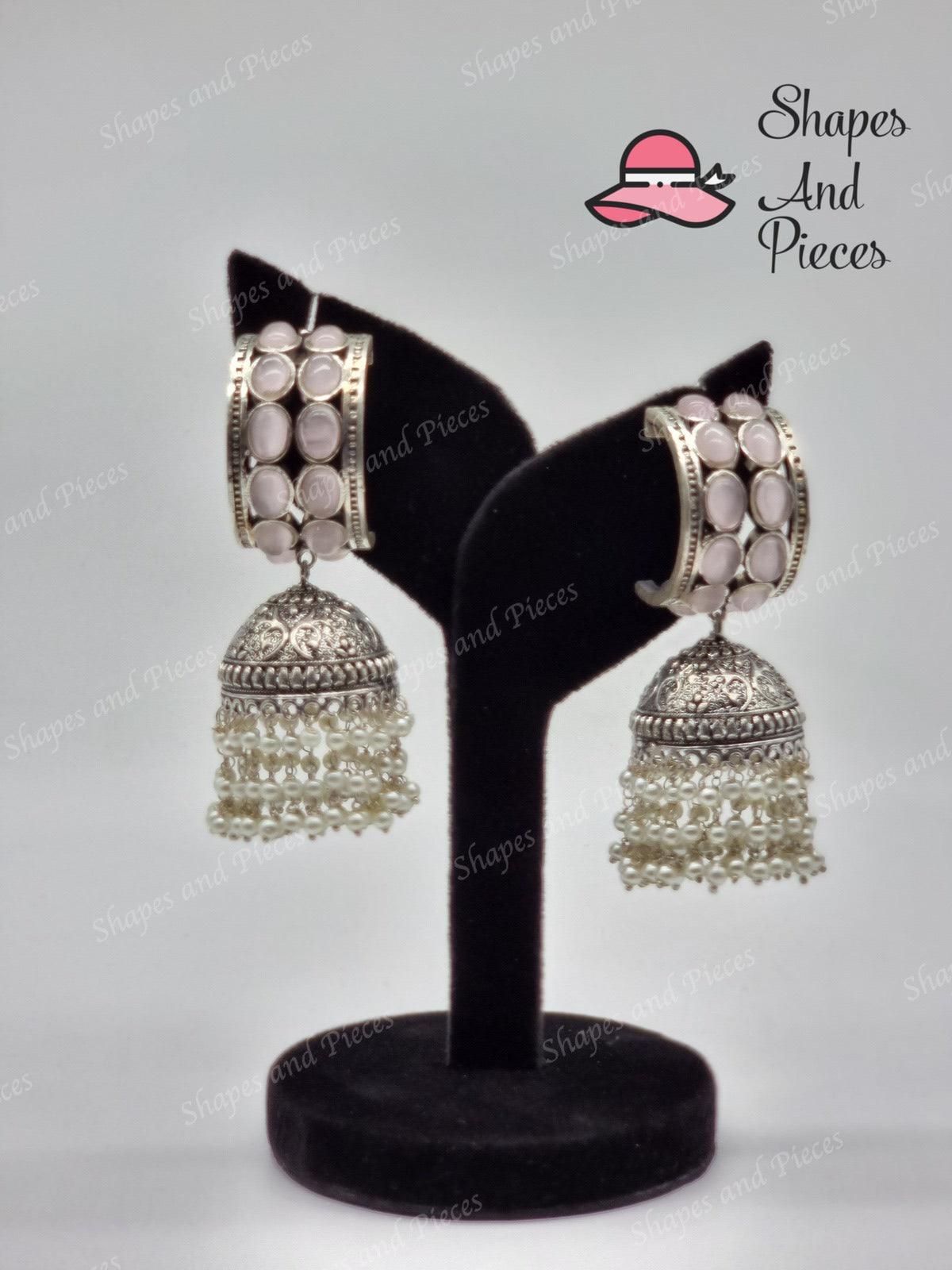 Traditional Gem Jhumki - Traditional Gem Jhumki - undefined - Shapes and Pieces