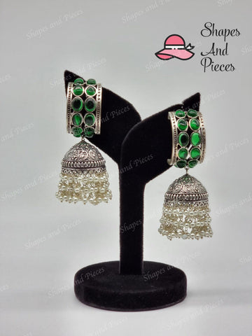 Traditional Gem Jhumki - Shapes and Pieces