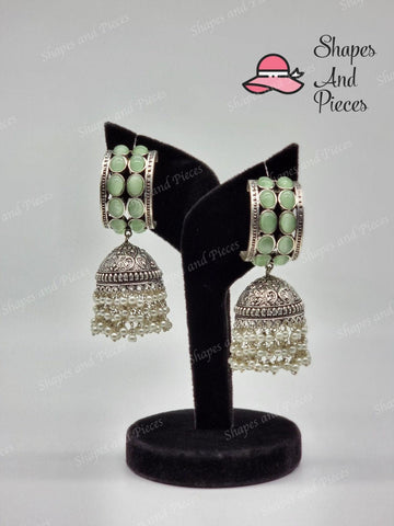 Traditional Gem Jhumki - Shapes and Pieces