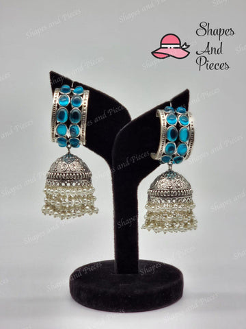 Traditional Gem Jhumki - Shapes and Pieces