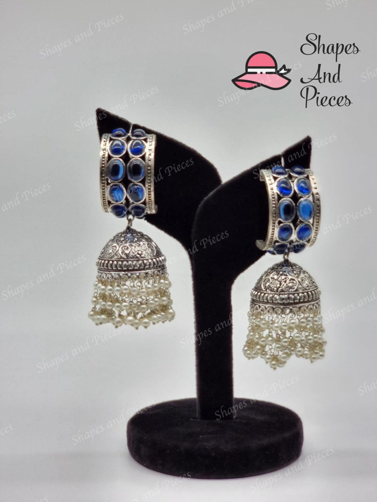 Traditional Gem Jhumki - Shapes and Pieces