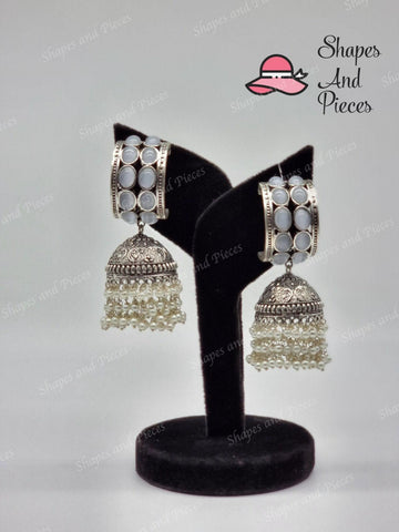 Traditional Gem Jhumki - Traditional Gem Jhumki - undefined - Shapes and Pieces