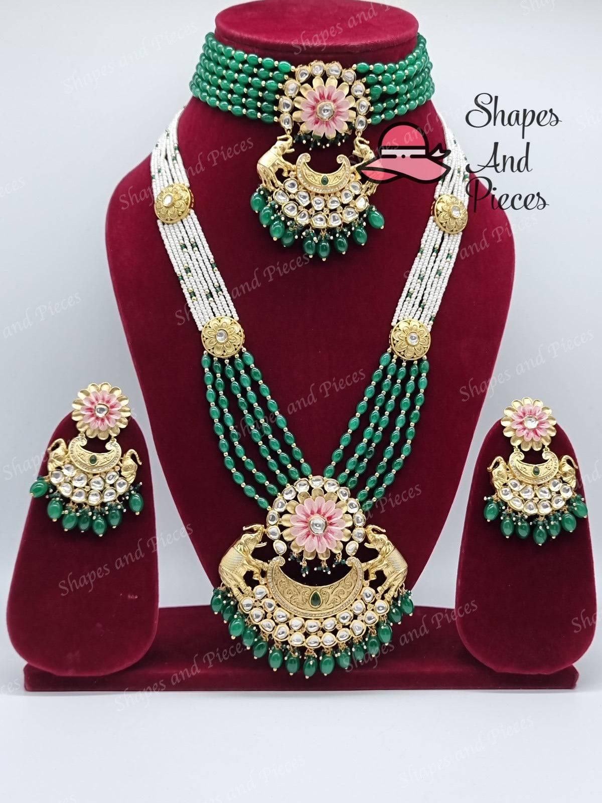 Vijaya Necklace Set - Shapes and Pieces