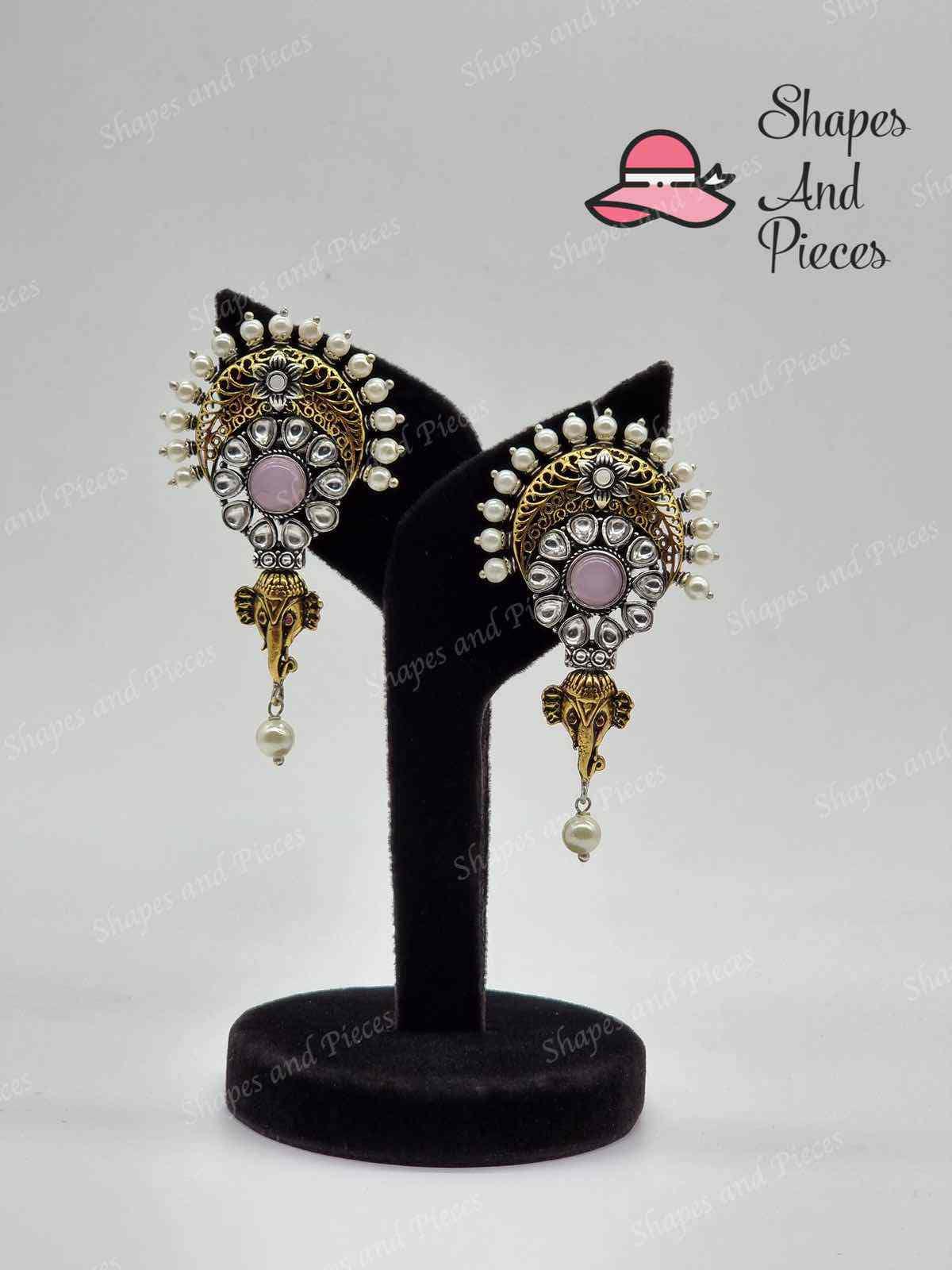 Vinayaka  Earrings - Shapes and Pieces